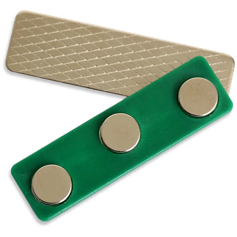 Green magnet badge