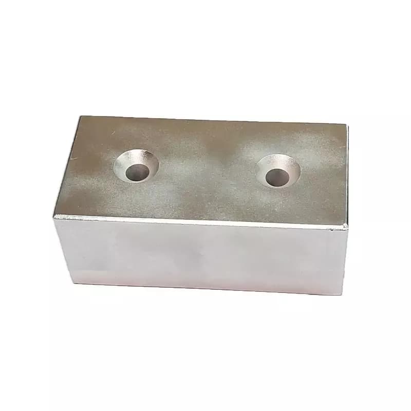 Perforated block neodymium 100x50x40
