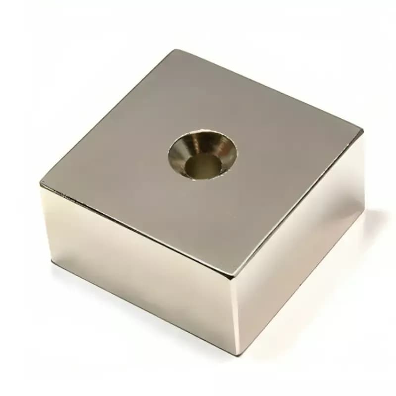 Perforated block neodymium 40x40x20