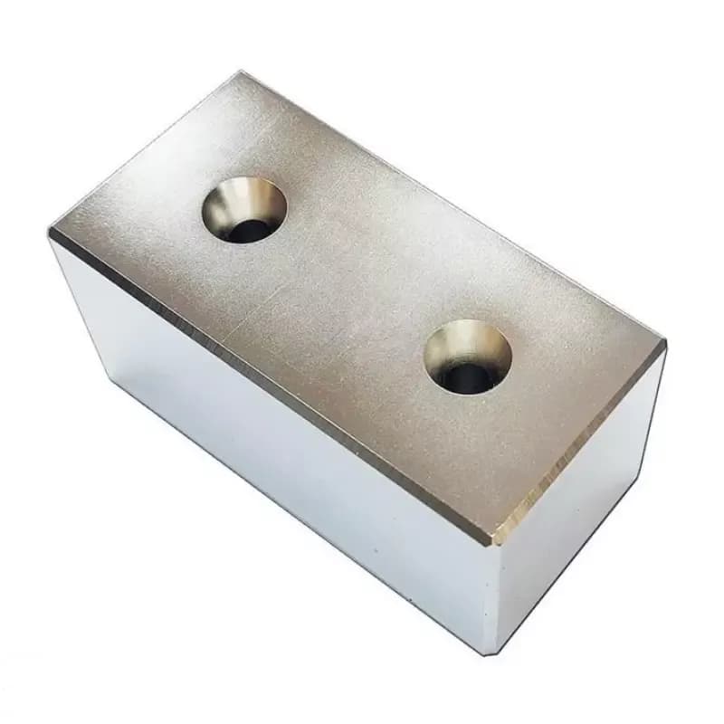 Perforated block neodymium 100x50x50